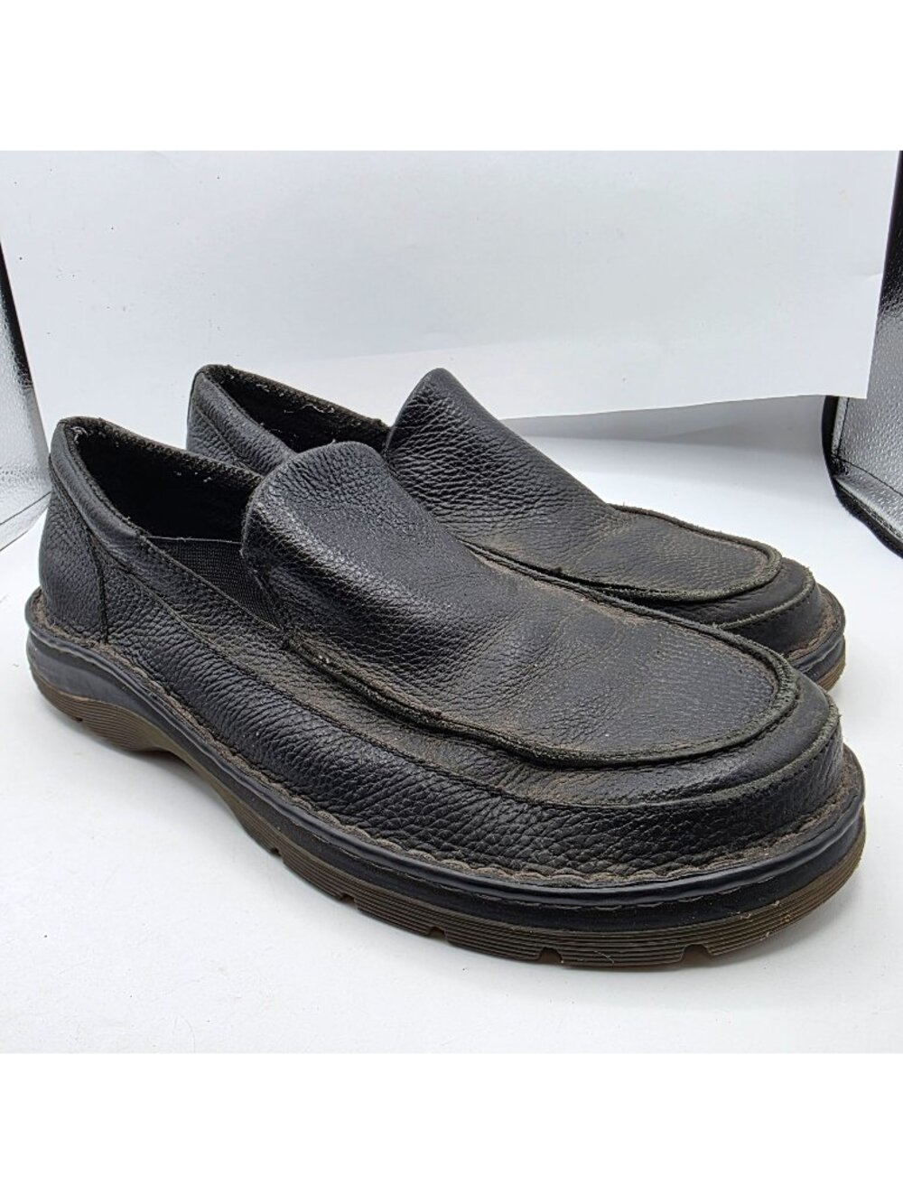 Dr. Martens Lennon Mens Size 11 Black Leather Slip On Shoes Casual Comfort